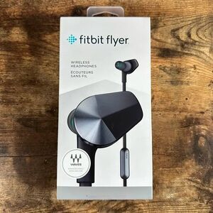 Fitbit Flyer Wireless Bluetooth Headphones Black NEW SEALED Sweatproof Gym Mic